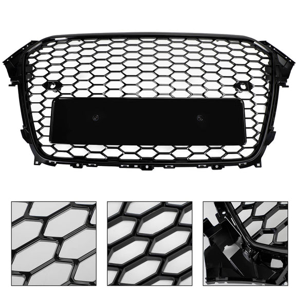 2013–2016 Audi A4/A4 Sline/S4 RS4 Quattro Stil Grill Frontstoßstange Schwarz Ersatzgitter
