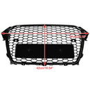 2013–2016 Audi A4/A4 Sline/S4 RS4 Quattro Stil Grill Frontstoßstange Schwarz Ersatzgitter-19