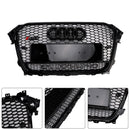 2013-2016 Audi A4/A4 Sline/S4 RS4 Quattro Style Grill Pare-chocs avant Calandre noire avec emblème noir-5