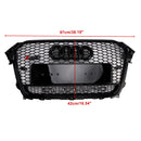 2013-2016 Audi A4/A4 Sline/S4 RS4 Quattro Style Grill Pare-chocs avant Calandre noire avec emblème noir-2