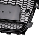 2013-2016 Audi A4/A4 Sline/S4 RS4 Quattro Style Grill Pare-chocs avant Calandre noire avec emblème noir-9