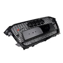 2013-2016 Audi A4/A4 Sline/S4 RS4 Quattro Style Grill Pare-chocs avant Calandre noire avec emblème noir-12