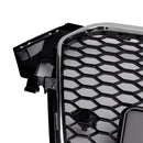 Audi A4 / A4 Sline / S4 2012-2016 Honeycomb RS Style Front Grill Upper Bumper Replacement Black Grille-25