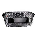 Grade do para-choque dianteiro estilo RS4, grade preta surround cromada, adequada para Audi A4 S4 B8.5 2013-2016 com Quattro-1