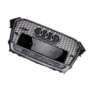 Grade do para-choque dianteiro estilo RS4, grade preta surround cromada, adequada para Audi A4 S4 B8.5 2013-2016 com Quattro-11