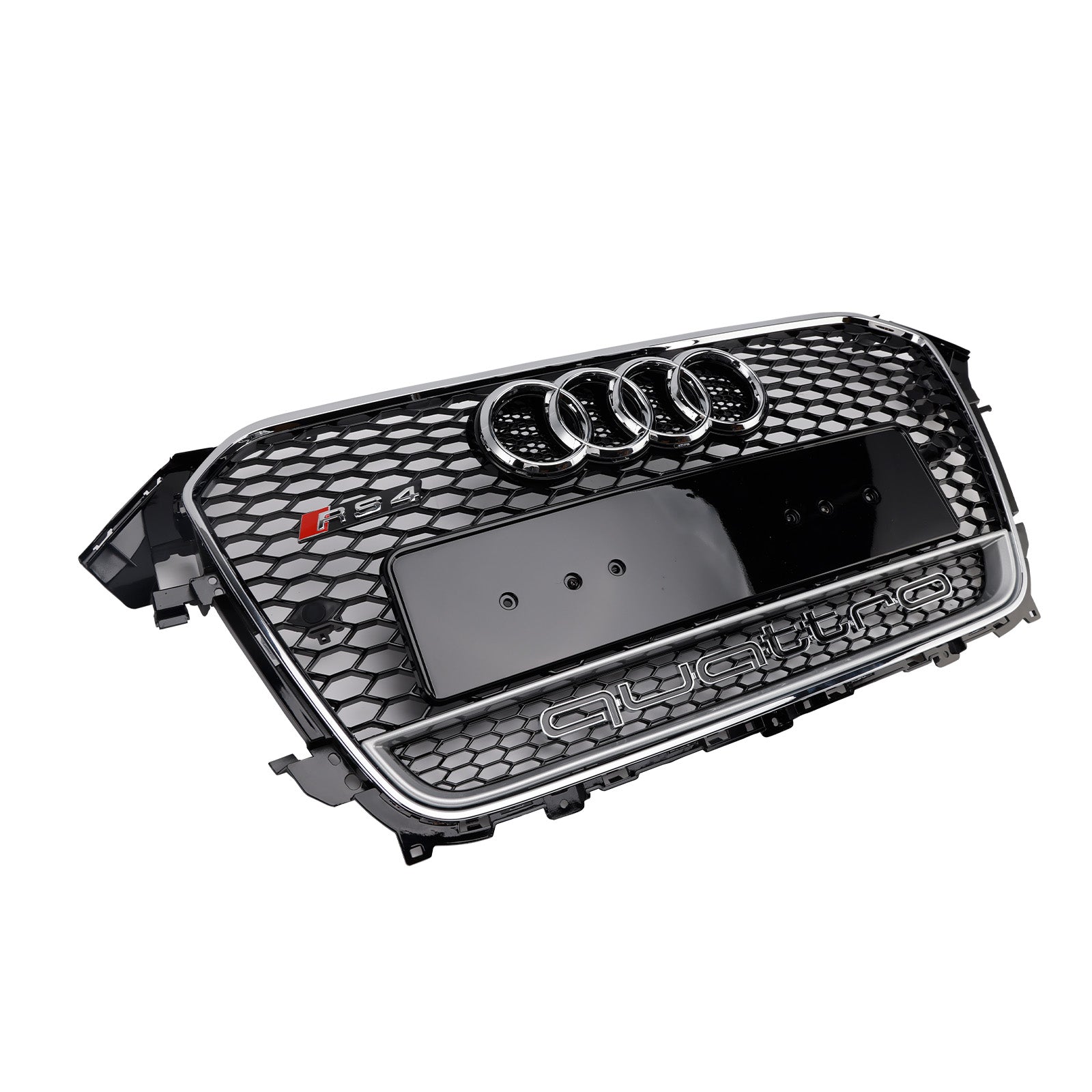 Calandre de pare-chocs avant de Style RS4, contour chromé noir, pour Audi A4 S4 B8.5 2013 – 2016 avec Quattro
