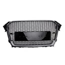 Audi A4 / A4 Sline / S4 2012-2016 Honeycomb RS Style Front Grill Upper Bumper Replacement Black Grille-27