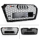 Audi A4/S4 B9 2016-2019 Honeycomb Grill RS4 Style Mesh Hex Grille Replacement Black Grill-9