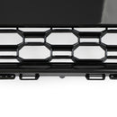 2016-2019 Audi A4 / A4 S-Line / S4 B9 RS4 Style Honeycomb Mesh Grill Front Bumper Gloss Black Grille With Silver Emblem-10