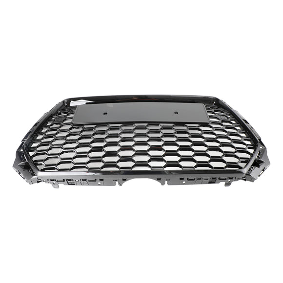 2016-2019 Audi A4 / A4 S-Line / S4 B9 RS4 Style Honeycomb Mesh Grill Front Bumper Gloss Black Grille