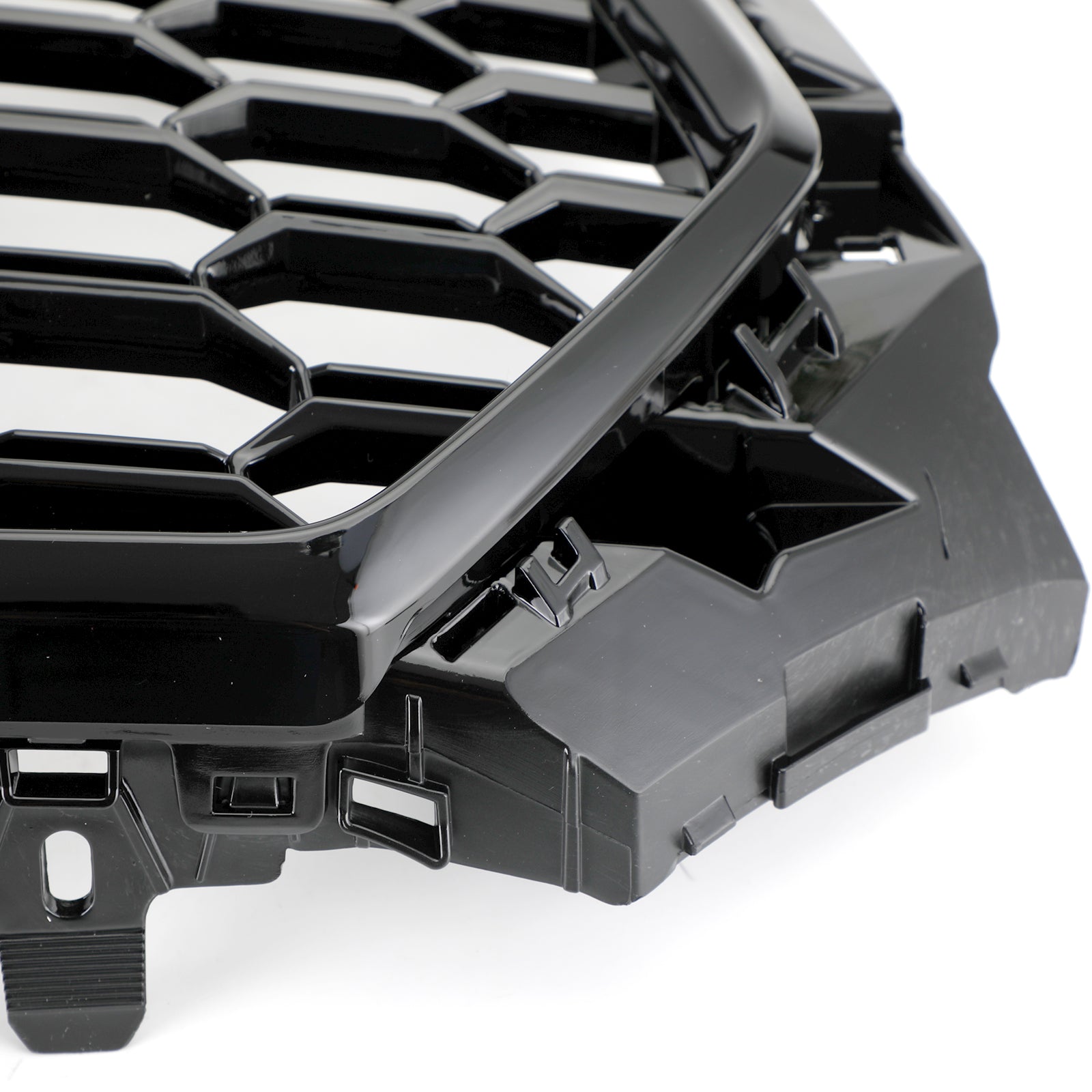 2016-2019 Audi A4/A4 S-LINE/S4 B9 RS4 WHonecomb Mesh Grill Front Stoßstange Gloss Black Kühlergrill