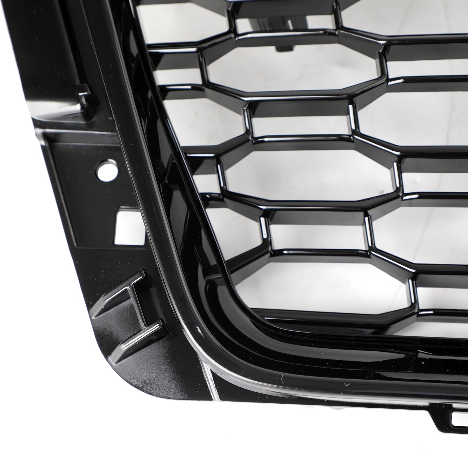 2016-2019 Audi A4/A4 S-LINE/S4 B9 RS4 WHonecomb Mesh Grill Front Stoßstange Gloss Black Kühlergrill