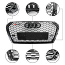 Audi A4/S4 B9 2016-2019 Honeycomb Grill RS4 Style Mesh Hex Grille Replacement Black Grill-23
