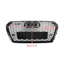 Audi A4/S4 B9 2016-2019 Honeycomb Grill RS4 Style Mesh Hex Grille Replacement Black Grill-16