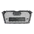 Audi A4/S4 B9 2016-2019 Honeycomb Grill RS4 Style Mesh Hex Grille Replacement Black Grill-17