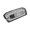 2016-2019 Audi A4 / A4 S-Line / S4 B9 RS4 Style Honeycomb Mesh Grill Front Bumper Gloss Black Grille-12