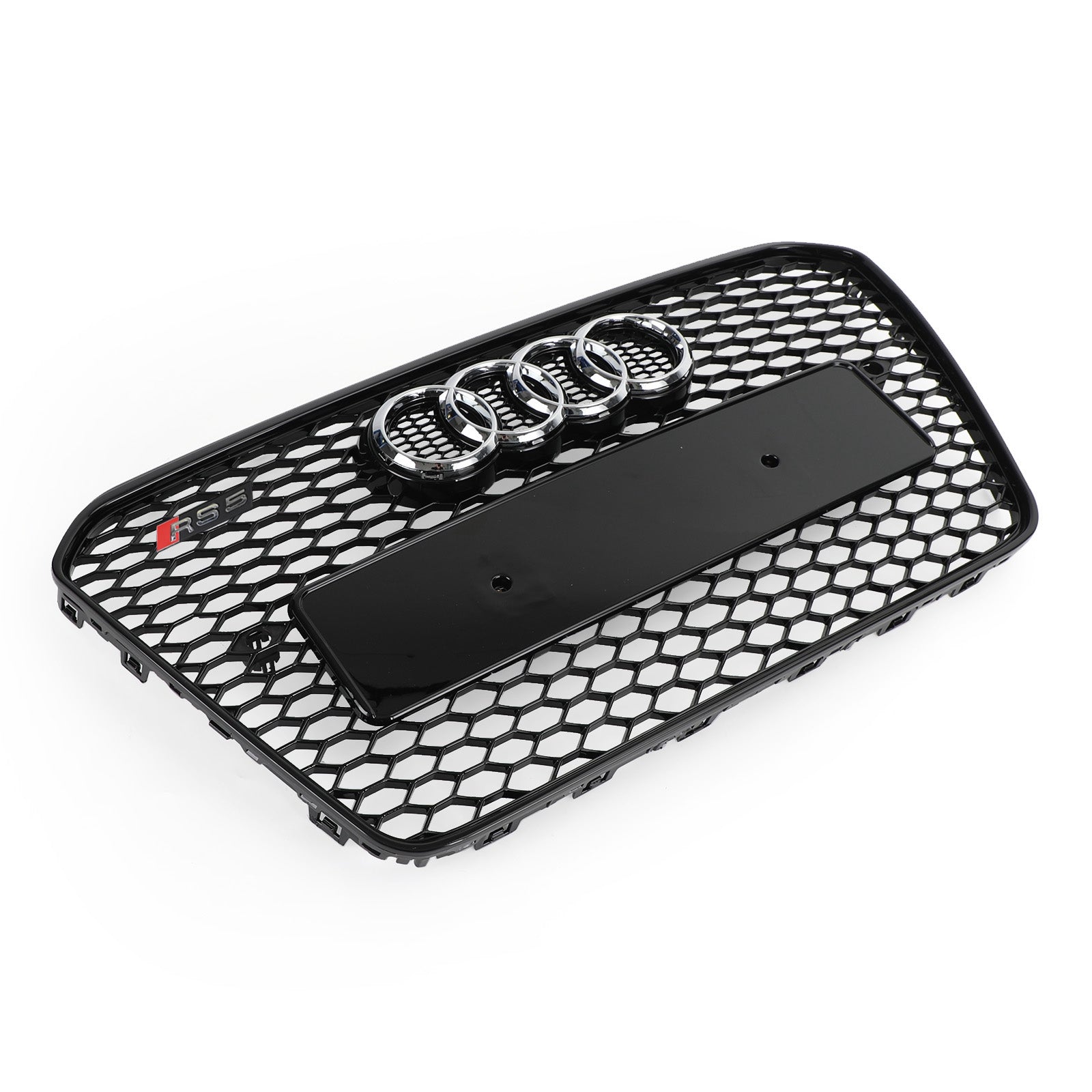 Audi A5 / A5 Sline / S5 B8.5 2012-2016 Grille de pare-chocs avant style RS5 / S5 Grille noire brillante