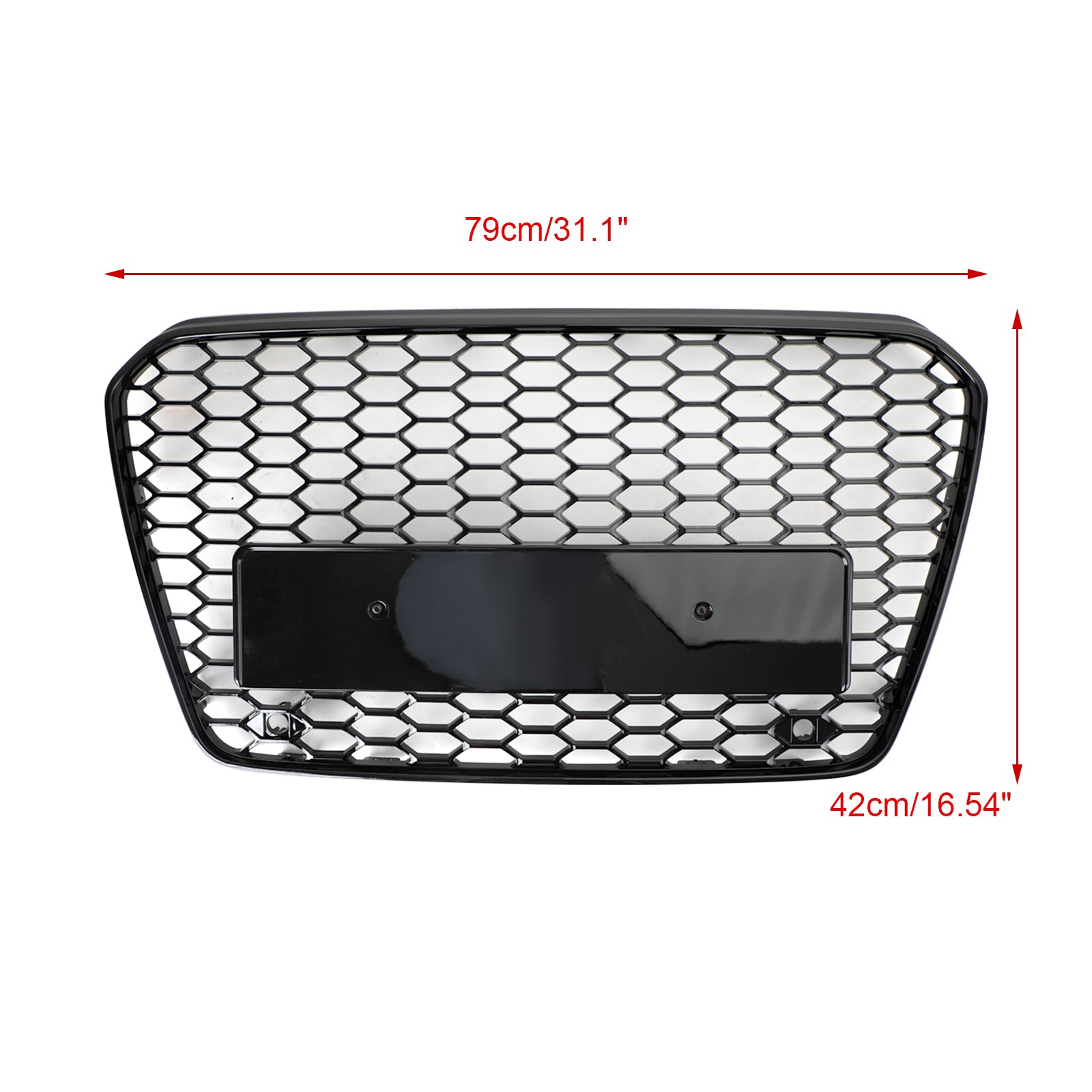 Grille de pare-chocs avant en nid d'abeille de style Audi A5 / S5 B8.5 RS5 2013-2016 Grille noire