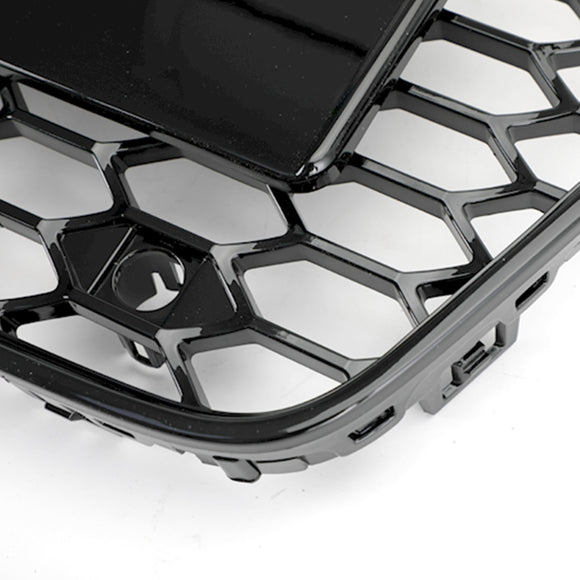 Audi 2012-2016 A5 S5 B8.5 Reemplazo de parrilla RS5 Estilo Honeycomb Hex Mesh Parachoques delantero Parrilla negra