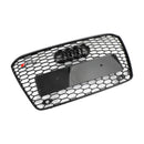 Audi 2012-2016 A5 S5 B8.5 Reemplazo de parrilla RS5 Estilo Honeycomb Hex Mesh Parachoques delantero Parrilla negra-18