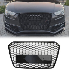2012-2016 Audi A5/S5 B8.5 RS5 estilo rejilla de parachoques delantero de malla de panal parrilla negra