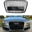 2012-2016 Audi A5/S5 B8.5 RS5 Style nid d'abeille maille pare-chocs avant calandre noire-3