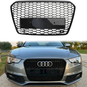 Audi A5 / A5 Sline / S5 B8.5 2012-2016 RS5 / S5 Style Grill Front Bumper Glossy Black Grille