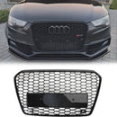 Audi A5/A5 Sline/S5 B8.5 2012-2016 Griglia anteriore a nido d'ape radiatore paraurti superiore Griglia stile RS5 Quattro-29