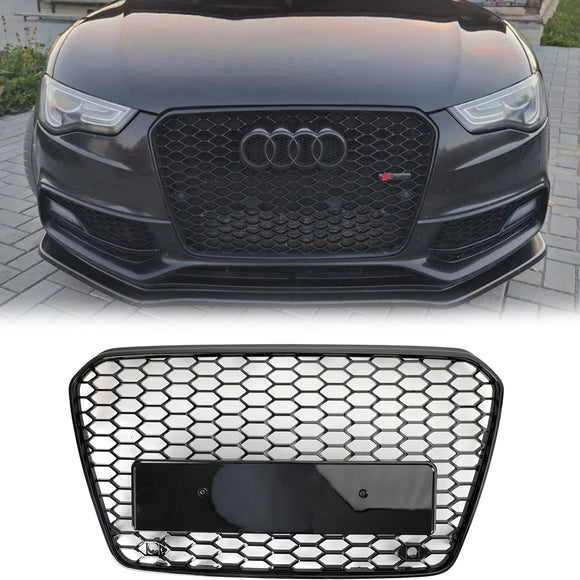 Audi A5/A5 Sline/S5 B8.5 2012-2016 Griglia anteriore a nido d'ape radiatore paraurti superiore Griglia stile RS5 Quattro