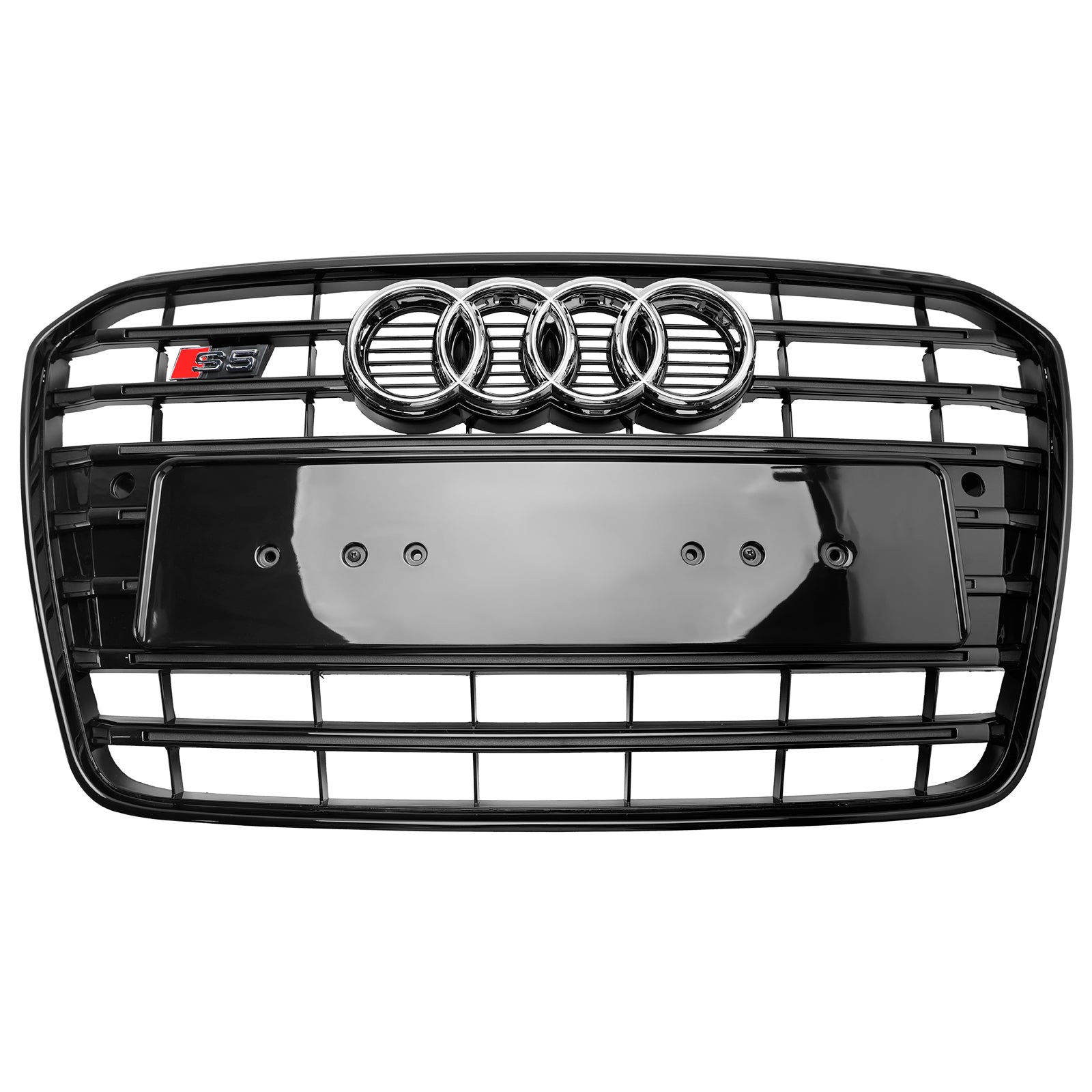 Rejilla de parachoques delantera estilo S5 para Audi A5/S5 B8.5 2012-2016, color negro