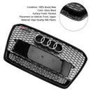 2012-2016 Audi A5/A5 Sline/S5 B8.5 RS Quattro Style Honeycomb Grille Front Bumper Sport Black Grill With Chrome Ring Emblem-5