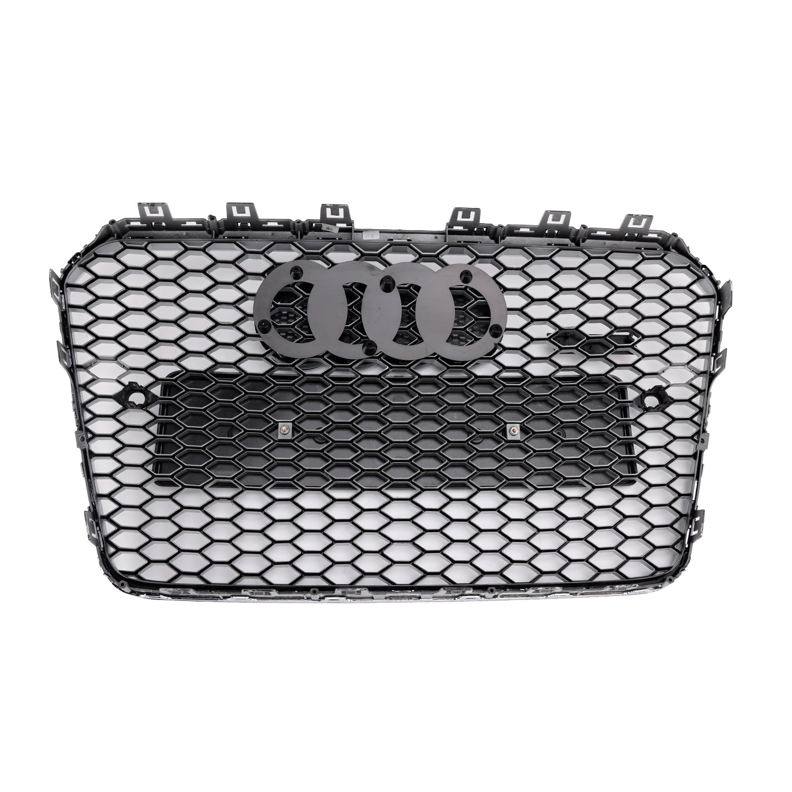 Audi A5/S5 B8.5 2013–2016, RS5-Stil, Chrom-Kühlergrill, Waben-Frontstoßstangengrill mit silbernem Emblem