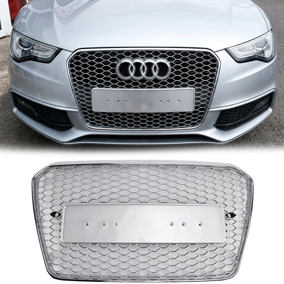 Audi A5/A5 Sline/S5 B8.5 2012-2016 RS5/S5 Style Grill Etupuskuri Kiiltävä Musta Säleikkö