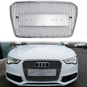 Grade 2013-2016 do amortecedor dianteiro do favo de mel da grade 2013-2016 da tira de Chrome do estilo de Audi A5/S5 B8.5 RS5 RS5