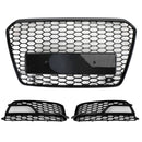 2012-2016 Audi A5/S5 B8.5 RS5 estilo rejilla de parachoques delantero de malla de panal parrilla negra-3