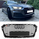 2017-2019 Audi A5 / A5 Sline / S5 B9 Honeycomb Grill Replacement RS5 Style Sport Mesh Hex Black Grille-3