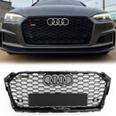 2017-2019 Audi A5 / A5 Sline / S5 B9 Honeycomb Grill Replacement RS5 Style Sport Mesh Hex Black Grille-1