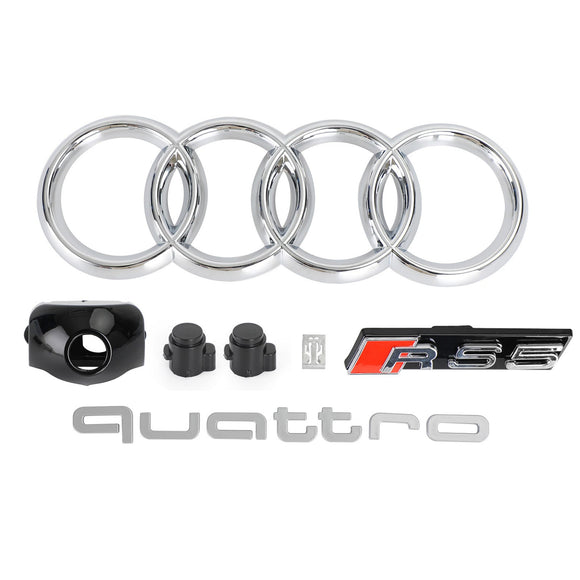 2017-2019 Audi A5 / A5 Sline / S5 B9 Honeycomb Grill Replacement RS5 Style Sport Mesh Hex Black Grille