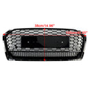 Audi A5 / A5 Sline / S5 B9 RS5 Style Honeycomb Sport Mesh Hex Grille 2017-2019 Front Bumper Black Grill-12