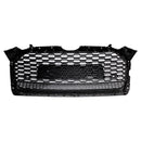 Audi A5 / A5 Sline / S5 B9 RS5 Style Honeycomb Sport Mesh Hex Grille 2017-2019 Front Bumper Black Grill-15