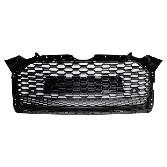 Audi A5 / A5 Sline / S5 B9 RS5 Style Honeycomb Sport Mesh Hex Grille 2017-2019 Front Bumper Black Grill