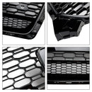 2017-2019 Audi A5/A5 Sline/S5 RS5 Honingraatgrill Voorbumper Sport Mesh Hex Zwart Grille-6