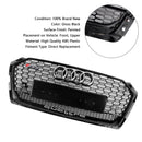 2017-2019 Audi A5 / A5 Sline / S5 RS5 Honeycomb Grill Front Bumper Sport Mesh Hex Black Grille-5