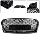 2017-2019 Audi A5 / A5 Sline / S5 RS5 Honeycomb Grill Front Bumper Sport Mesh Hex Black Grille-6