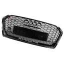 2017-2019 Audi A5 / A5 Sline / S5 RS5 Honeycomb Grill Front Bumper Sport Mesh Hex Black Grille-11