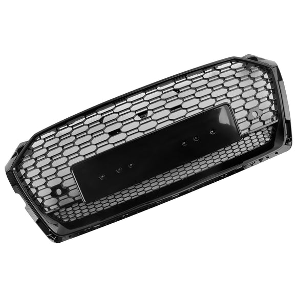 2017-2019 Audi A5 / A5 Sline / S5 RS5 Honeycomb Grill Front Bumper Sport Mesh Hex Black Grille