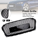 2017-2019 Audi A5/A5 Sline/S5 B9 Honingraatgrill Vervanging RS5-stijl Sport Mesh Hex Zwart rooster-3