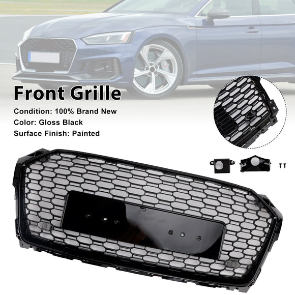 Audi A5/A5 Sline/S5 2017-2019 B9 nid d'abeille RS5 Style gril de remplacement Sport maille Hex calandre noire