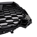 2017-2019 Audi A5/A5 Sline/S5 B9 Honingraatgrill Vervanging RS5-stijl Sport Mesh Hex Zwart rooster-8