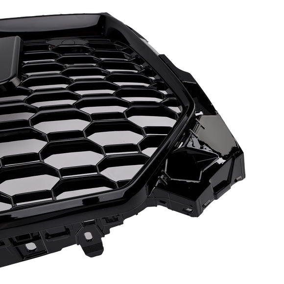 Audi A5 / A5 Sline / S5 B9 RS5 Style Honeycomb Sport Mesh Hex Grille 2017-2019 Front Bumper Black Grill